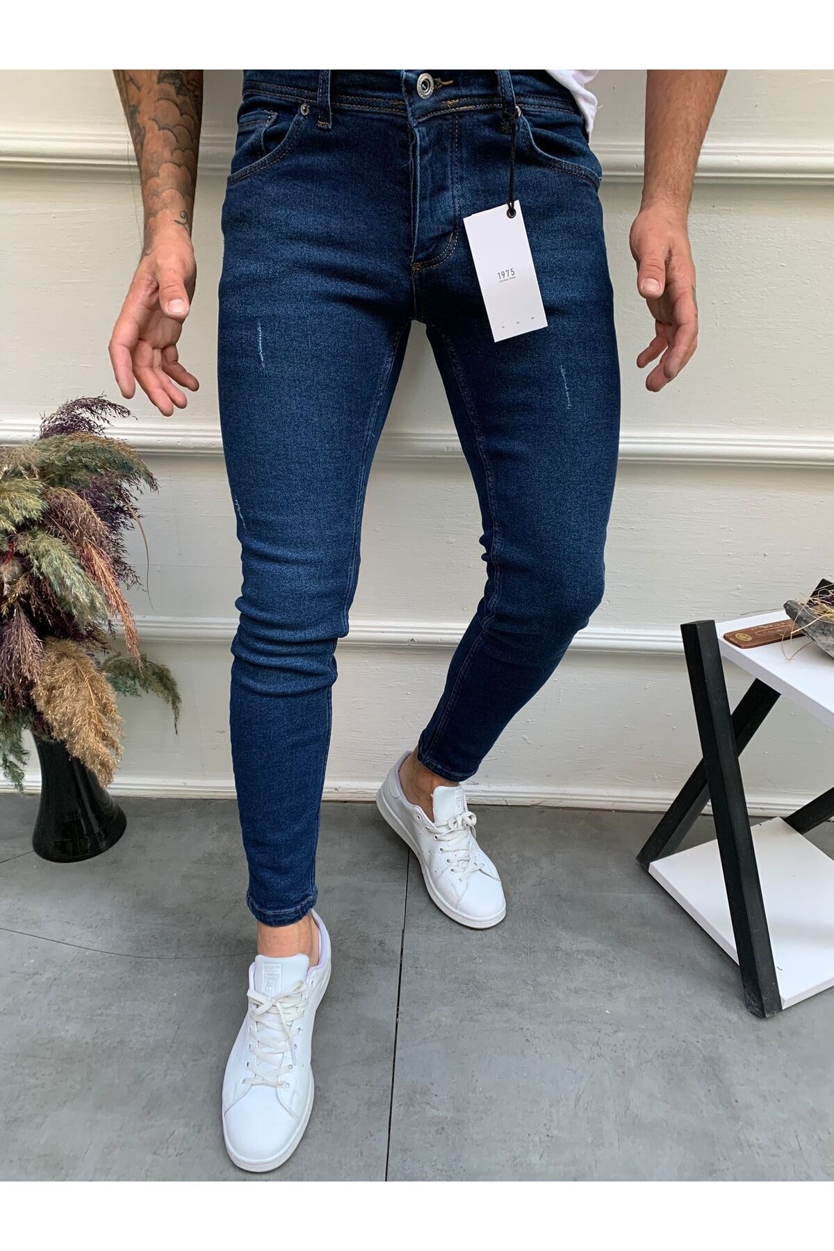 Muške Farmerke Skinny Fit - Plave Boje