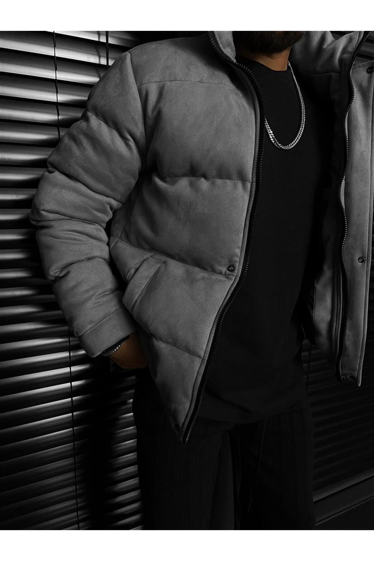 Muški Kaput Boja Siva - 5521111 Nova Sezona